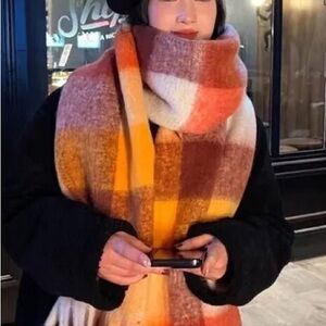 100% mohair long scarf- Glen Cree